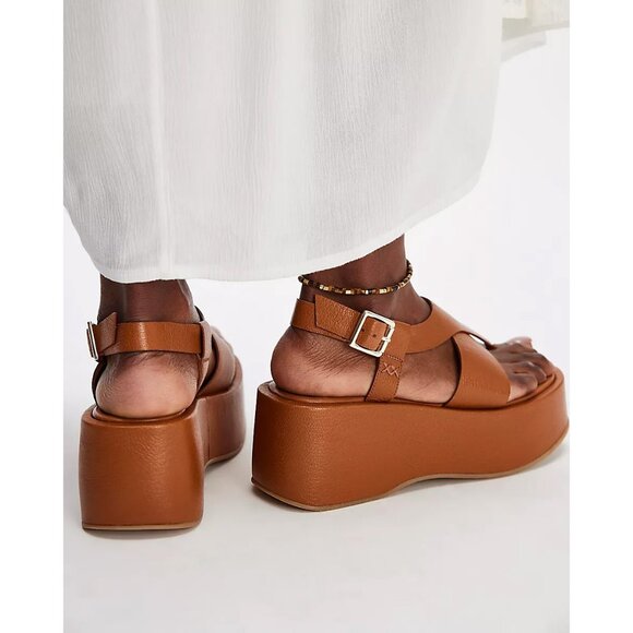 Free People Brown Platform Sandals - Picture 4 of 13
